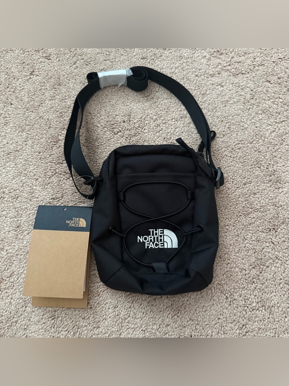 Brand New The North Face Black Compact Crossbody Bag